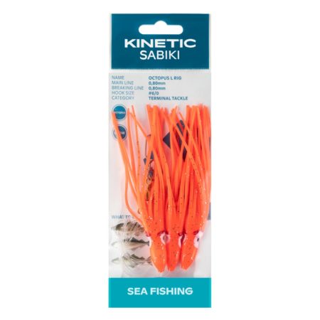 Kinetic Sabiki Octopus Red Glow