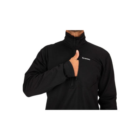 Alternative view of Simms Thermal 1/4 Zip Top – Black