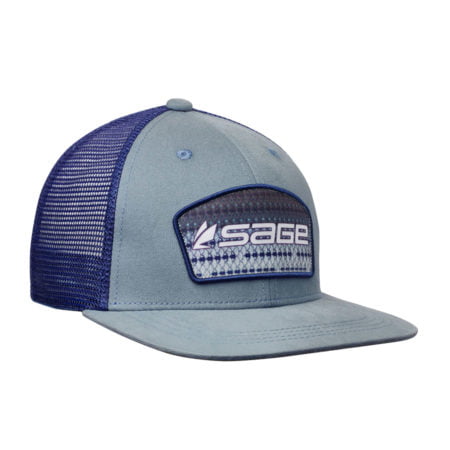 Sage Patch Trucker Blue Striper