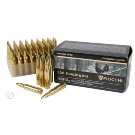 Alternative view of Fiocchi 222  Rem HP FMJ 50gr. 50 stk.
