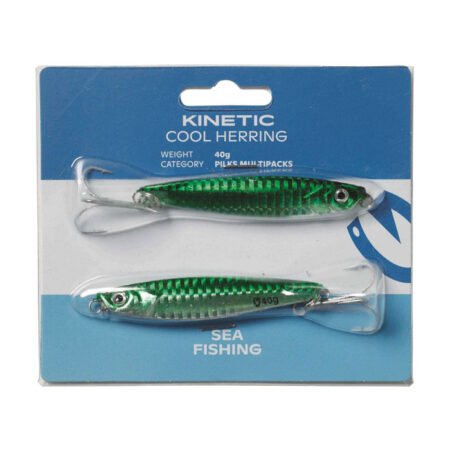 Kinetic Cool Herring 40gr.  2 Pack - Green / Silver
