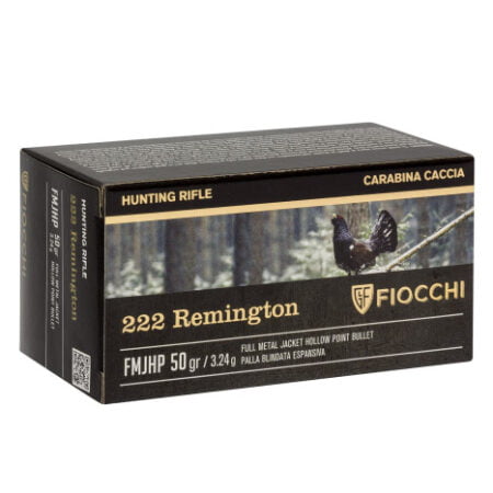 Fiocchi 222  Rem HP FMJ 50gr. 50 stk.