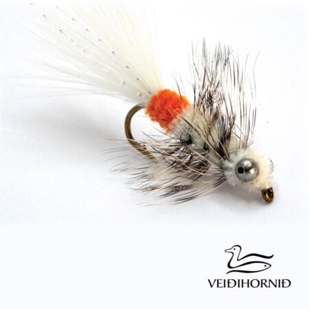 Alternative view of Nobbler Hvítur með Appelsínugulu Strike