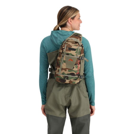 Alternative view of Simms Tributary Sling Pack Woodland Camo