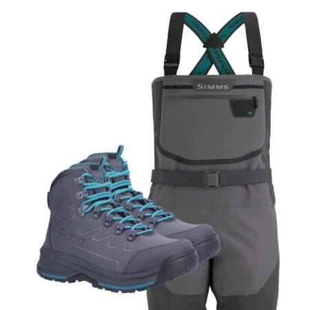 Simms Women's Freestone vöðlupakki með gúmmísóla