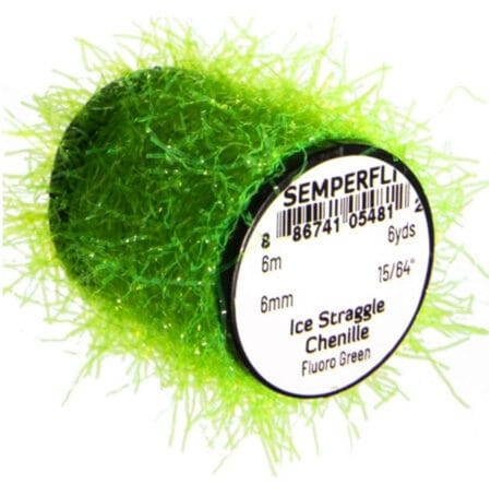 Semperfli Ice Straggle Chenille - Fl. Green