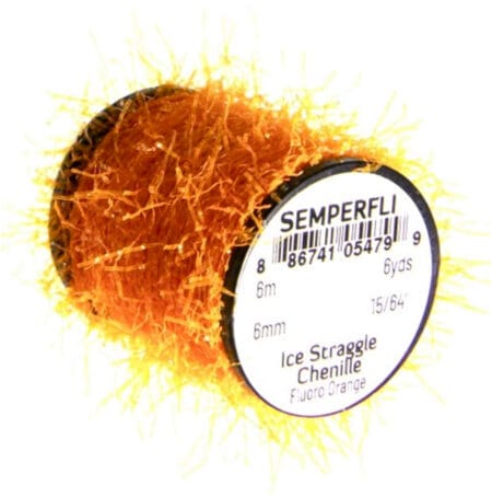 Semperfli Ice Straggle Chenille - Fl. Orange