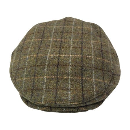 Alternative view of EA Classic Wool Olive Check Flat Cap