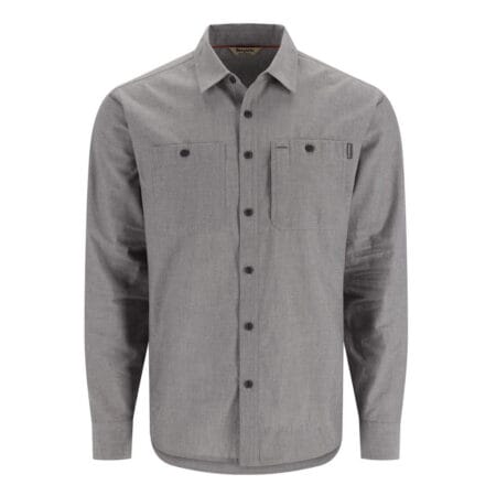 Simms Cutbank Chambray Shirt Cinder Chambray