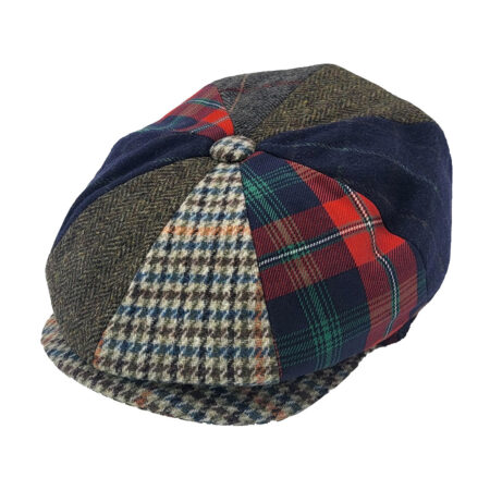 EA Patchwork Eight Panel Newsboy Cap