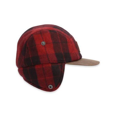 Alternative view of Simms Coldweather Cap Red Buffalo Plaid