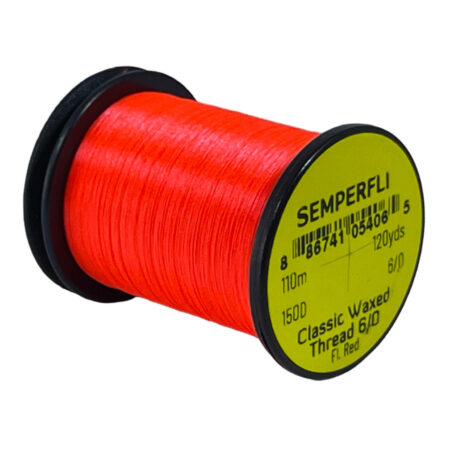 Semperfli Cl Waxed Thread 6/0 - 110 m - Fl. Red