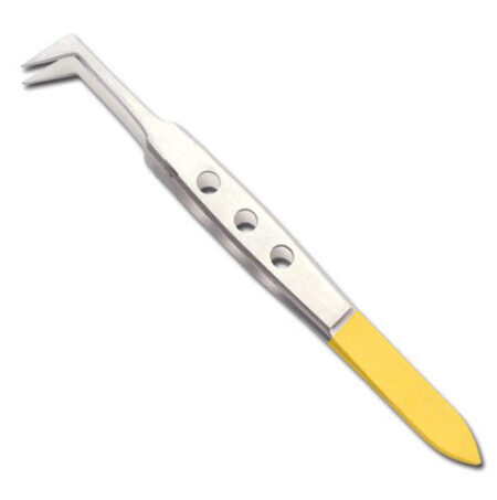 Metro Angled Tweezer 4"