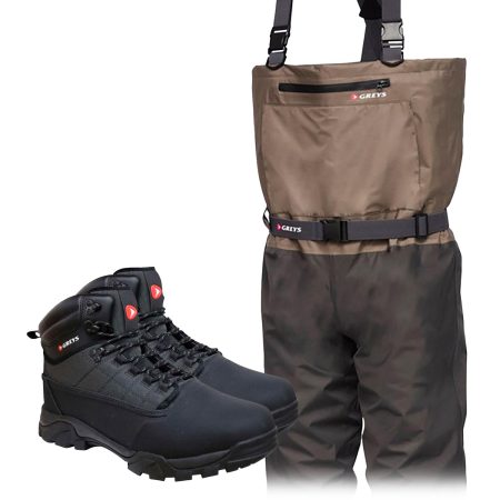 Greys Tail Breathable Stockingfoot vöðlupakki – Gúmmísóli