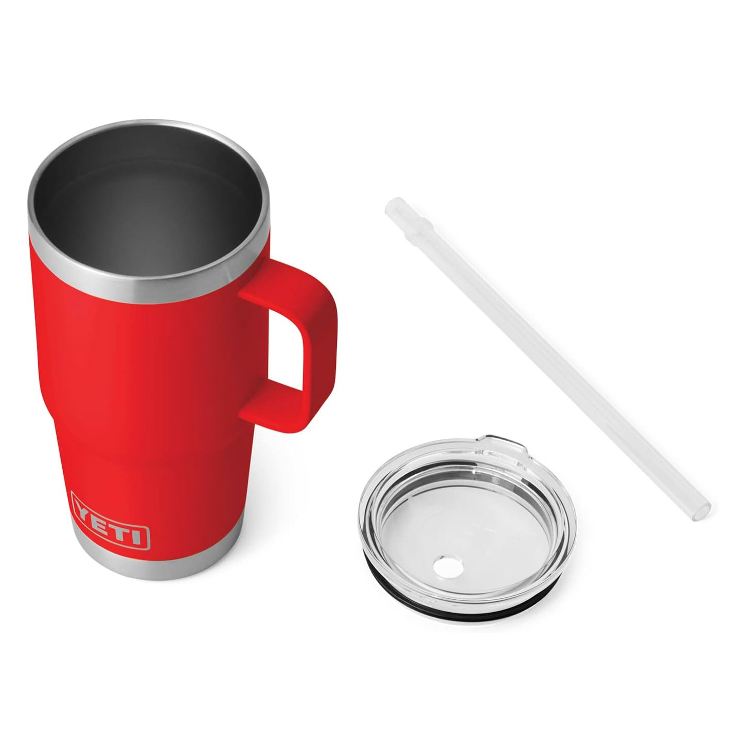 YETI Rambler Straw Mug 25oz Rescue Red - Image 2