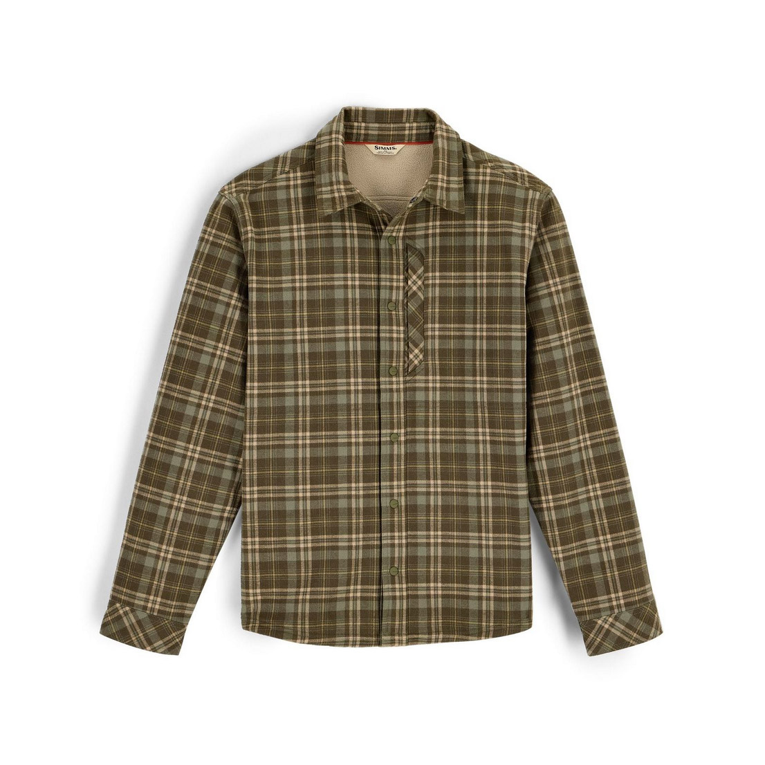 Simms Coldweather Shacket Schooner Plaid Loden