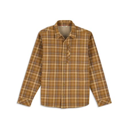 Simms Coldweather Shacket Schooner Plaid Bronzeback