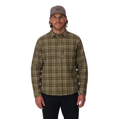 Alternative view of Simms Coldweather Shacket Schooner Plaid Loden
