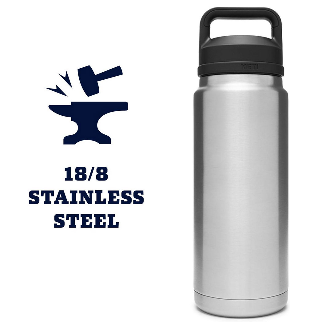 YETI Rambler Bottle Chug 18oz Stainless - Image 3