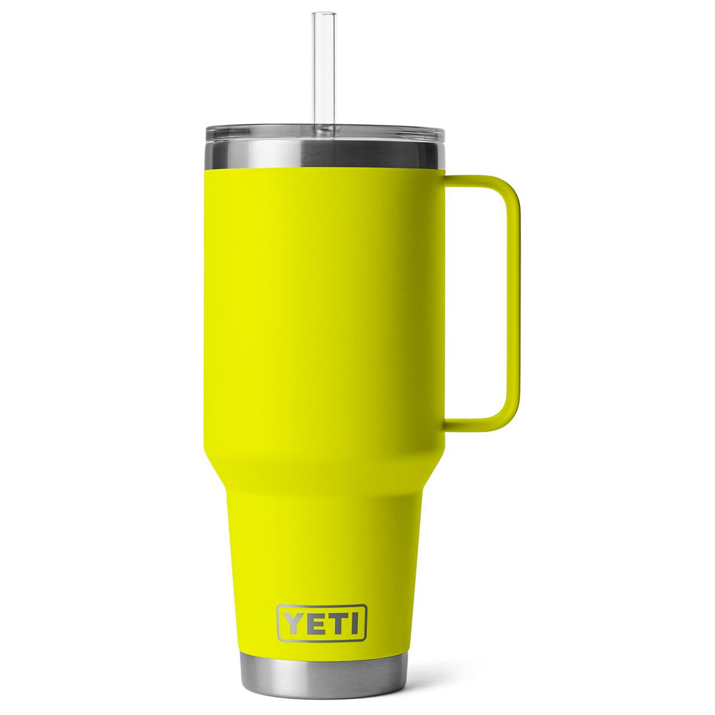 YETI Rambler Straw Mug 42oz Firefly Yellow