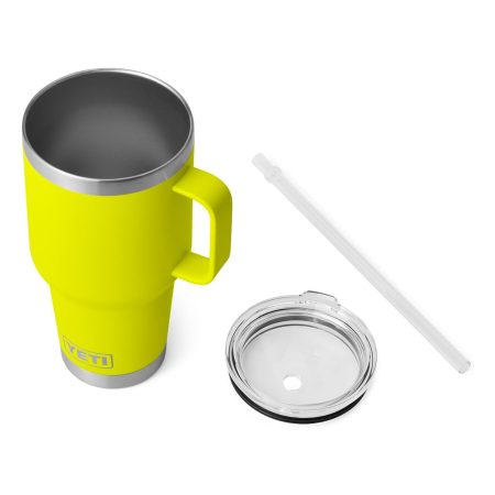 Alternative view of YETI Rambler Straw Mug 35oz Firefly Yellow
