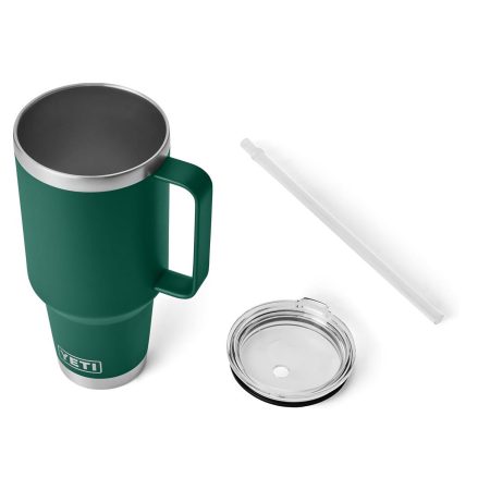 Alternative view of YETI Rambler Straw Mug 42 oz Black Forest
