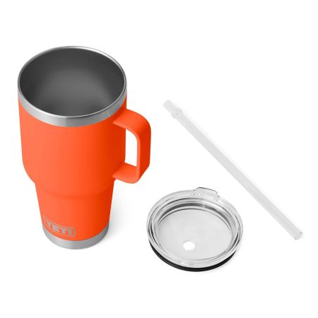 Alternative view of YETI Rambler Straw Mug 35oz Papaya