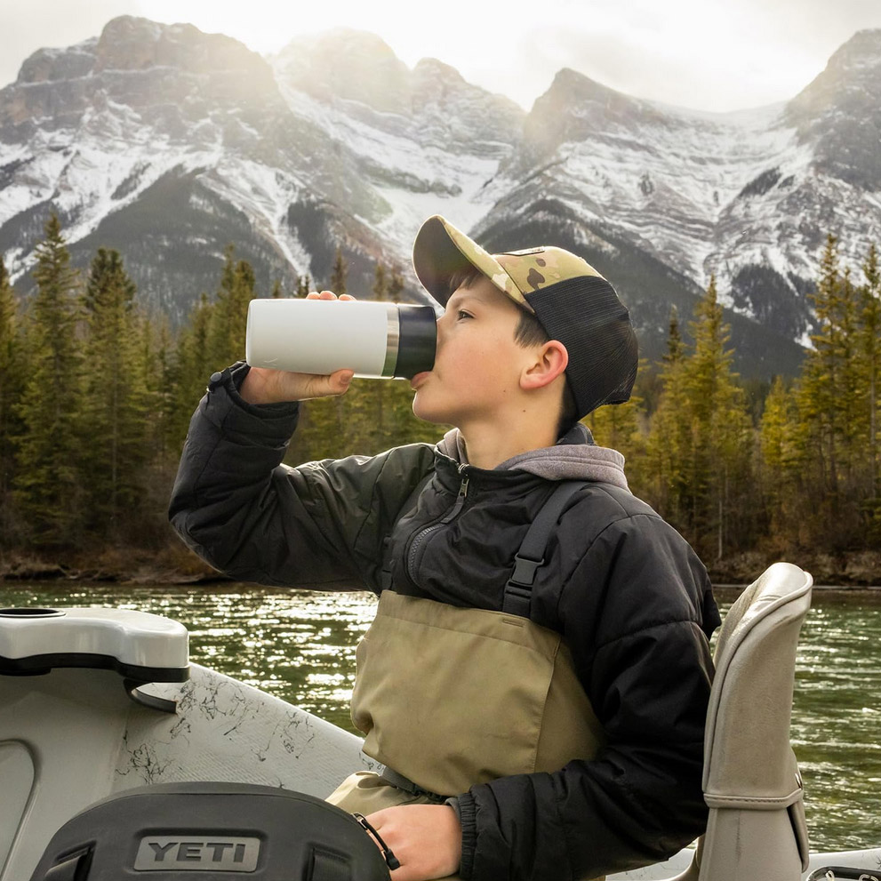 YETI Rambler Travel Bottle 12oz Black Forest Green - Image 3