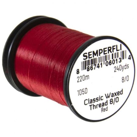 Semperfli Cl Waxed Thread 8/0 - Red