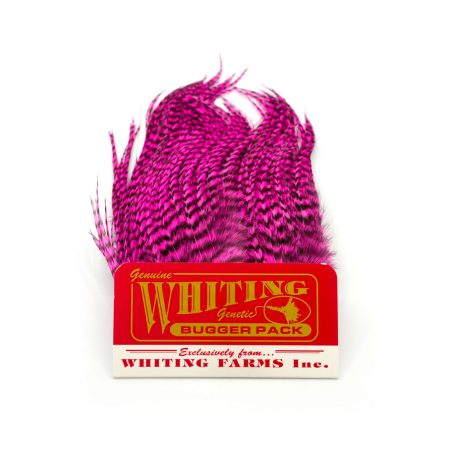 Alternative view of Whiting Bugger Pack Grizzly Dyed Pink