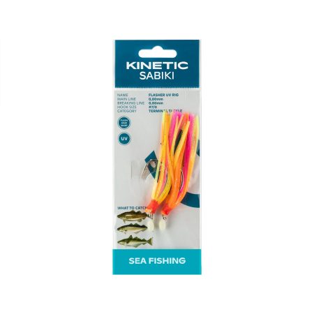 Kinetic Sabiki Flasher UV Orange Yellow