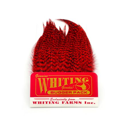 Alternative view of Whiting Bugger Pack Grizzly Dyed Red