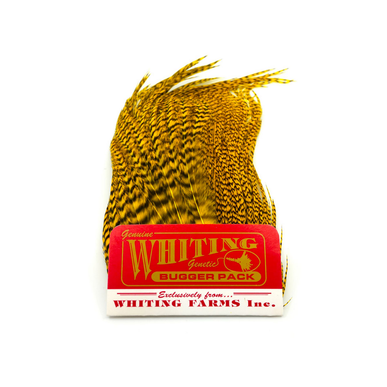 Alternative view of Whiting Bugger Pack Grizzly Dyed Yellow
