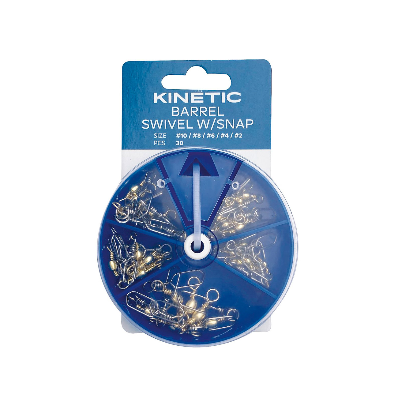 Kinetic Barrel Swivel w/Snap Assortment