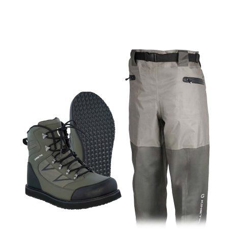 Kinetic X4 Waist Stockingfoot vöðlupakki – Gúmmísóli