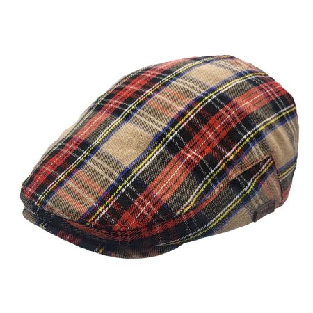 EA Tartan Flat Cap