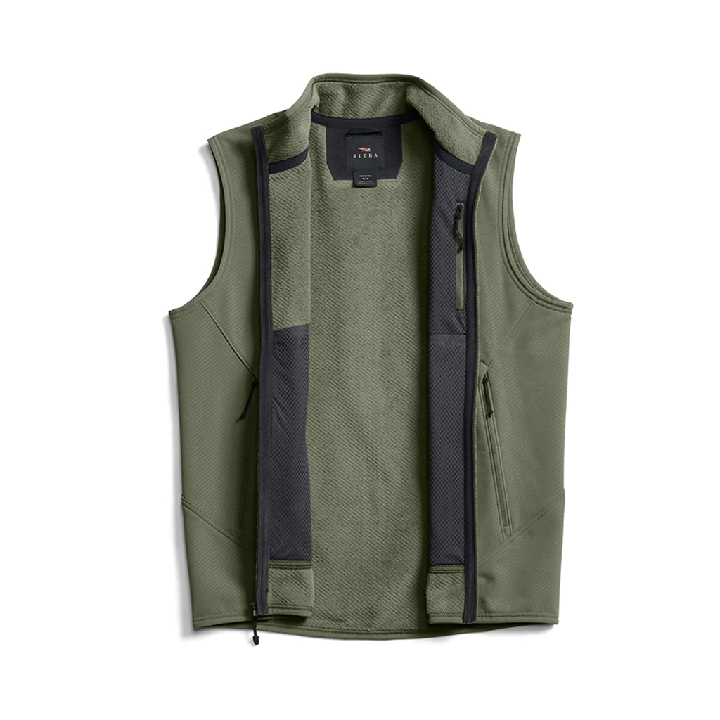 Sitka Alpha Fleece Vest Dark Green Sage - Image 5