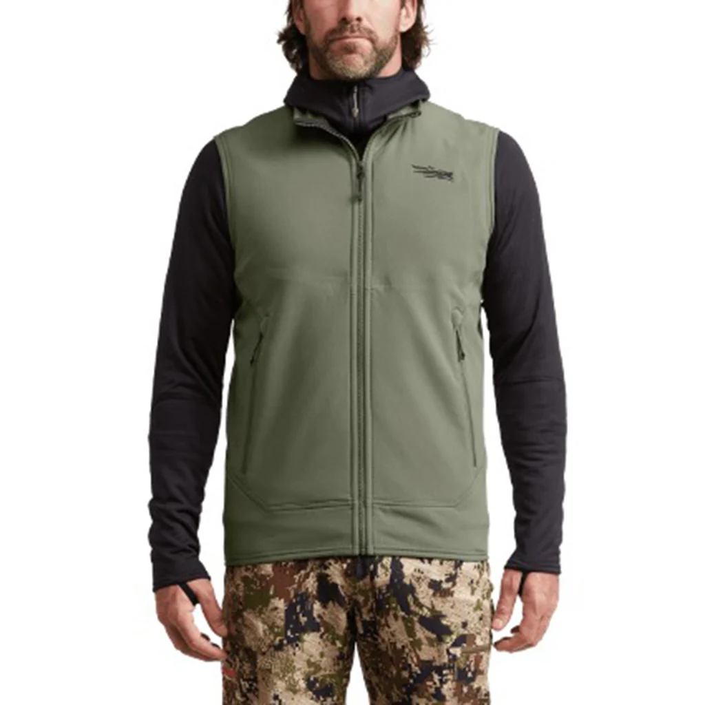 Sitka Alpha Fleece Vest Dark Green Sage - Image 2