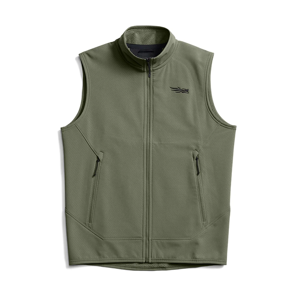 Sitka Alpha Fleece Vest Dark Green Sage - Image 4