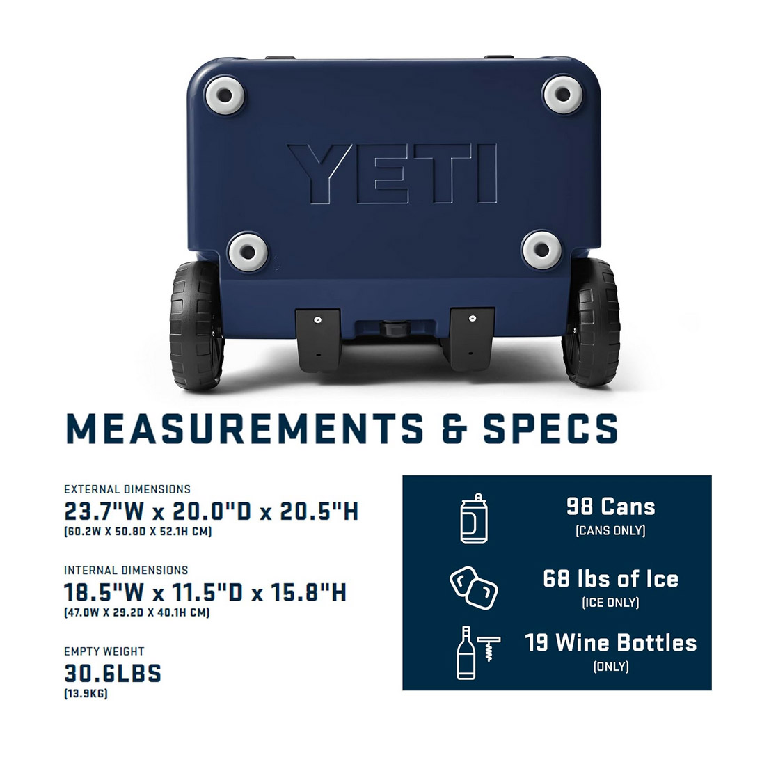 YETI Roadie 60 Navy - Image 5